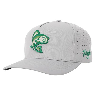 NEW Waggle Largemouth Snapback Hat Cap - Gray