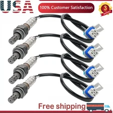 Set (4) Oxygen Sensors For 03-2006 Chevy Silverado & GMC Sierra 1500 Upper+Lower