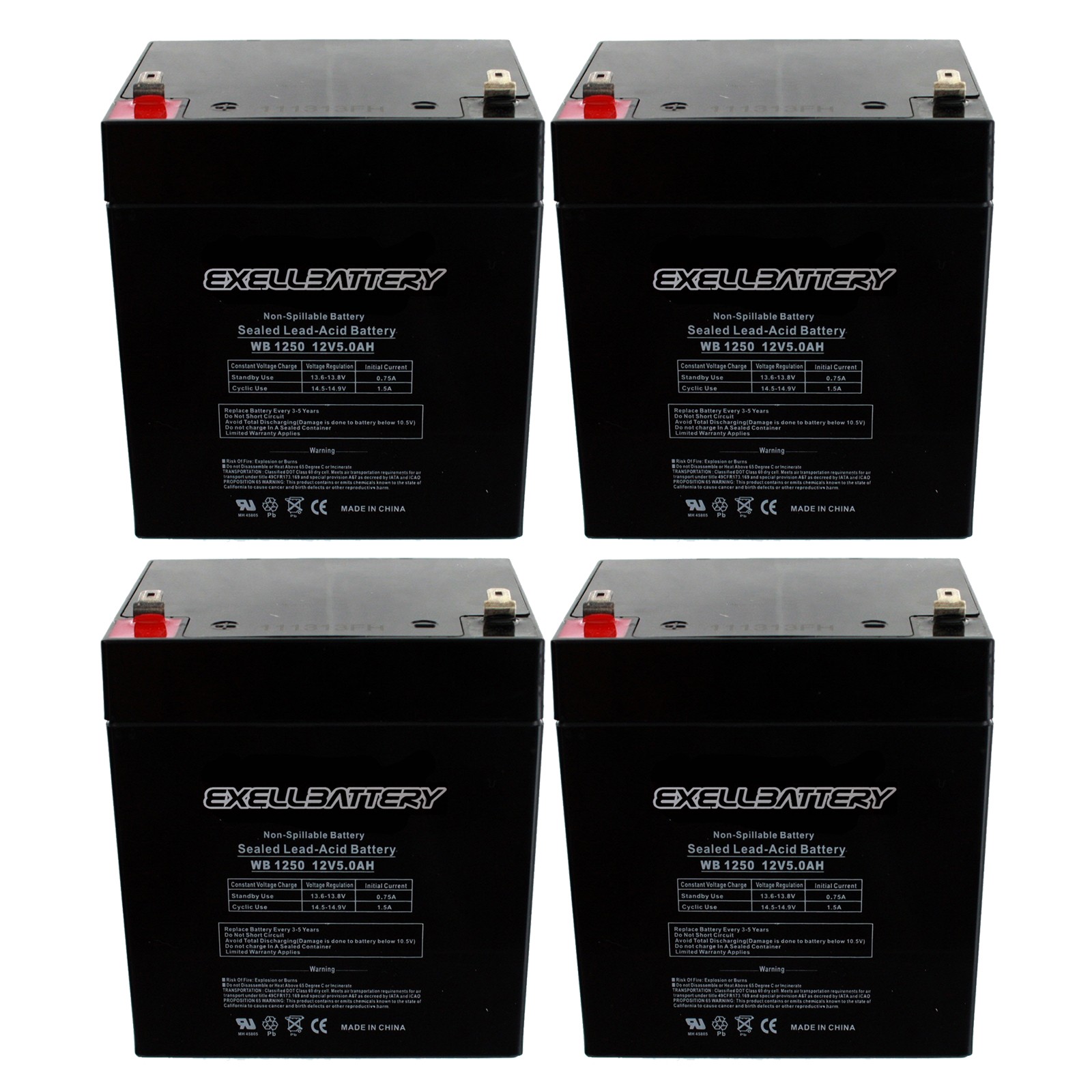 Razor E100 E125 E150 Electric Scooter battery 12V 5AH - 4 PA