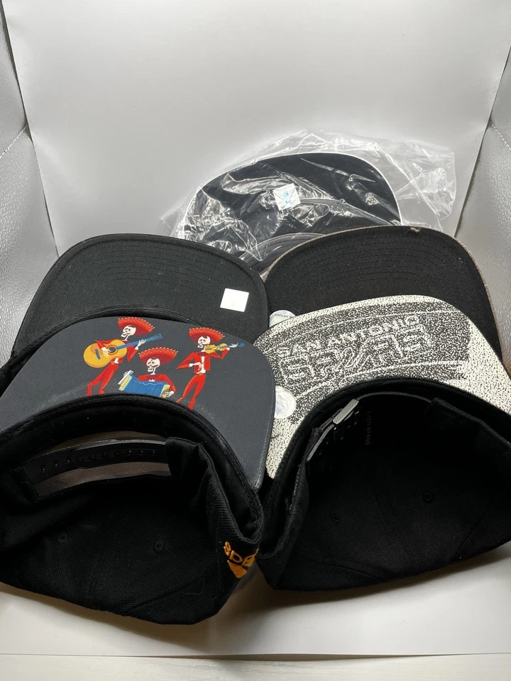 San Antonio Spurs шляпы лот из 5 бейсболки Mitchell Ness New Era NBA шляпы кепки - Изображение 2 из 4