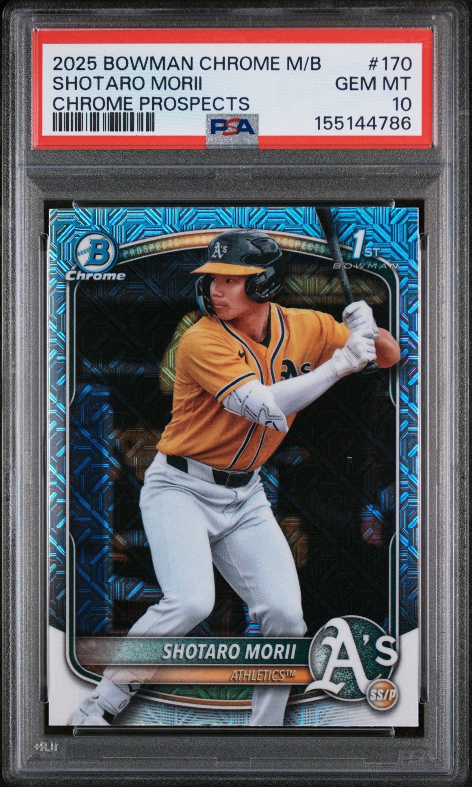 2025 Bowman Chrome - Prospects Shotaro Morii #BCP-170 PSA 10
