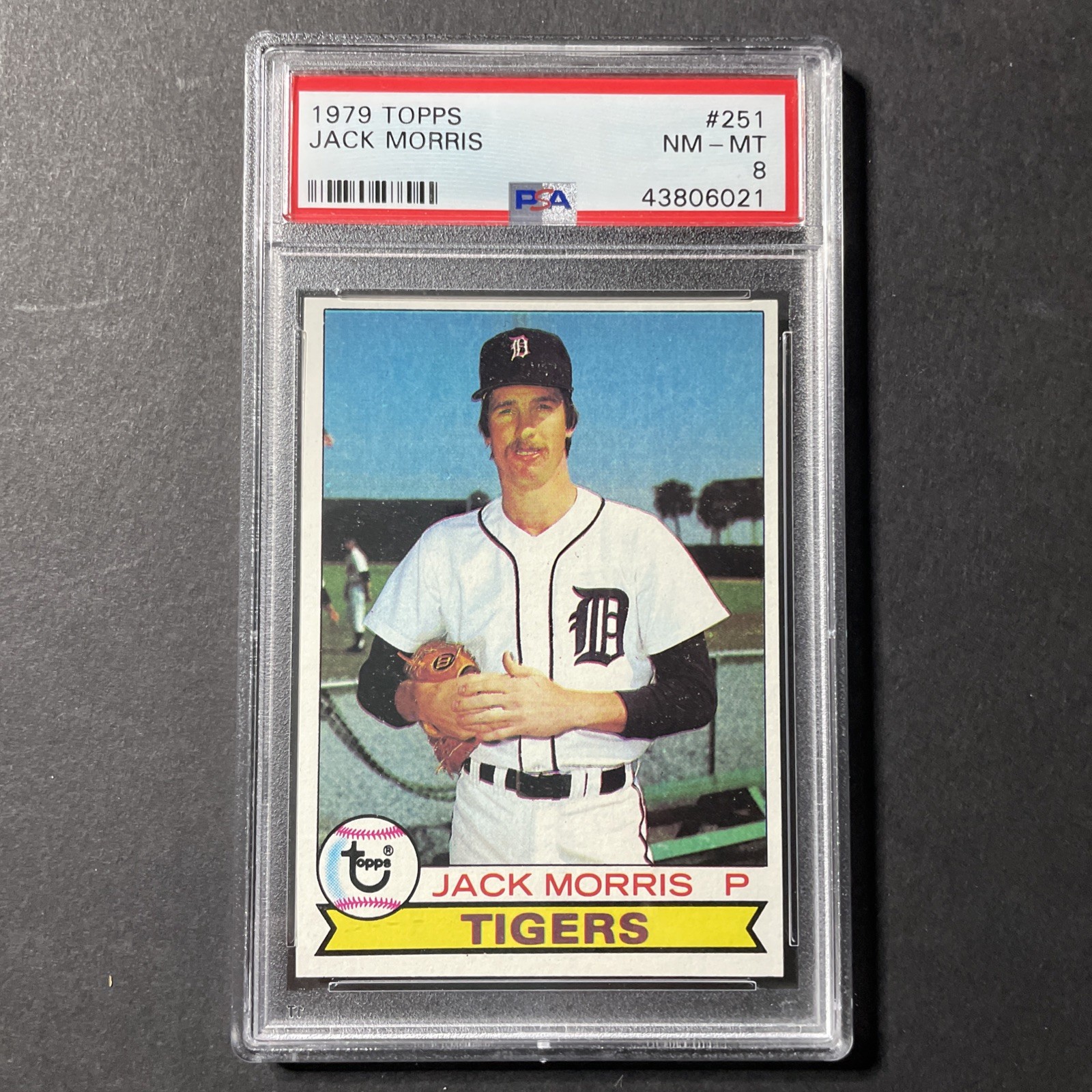 1979 TOPPS #251 JACK MORRIS PSA 8 NM-MT Perfect 🤩