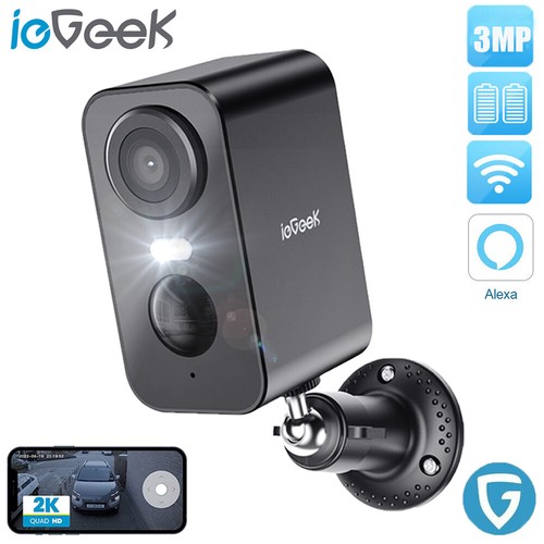 ieGeek Überwachungskamera Aussen WLAN Akku Kamera Outdoor FarbNachtsicht Alexa - Bild 11 von 14