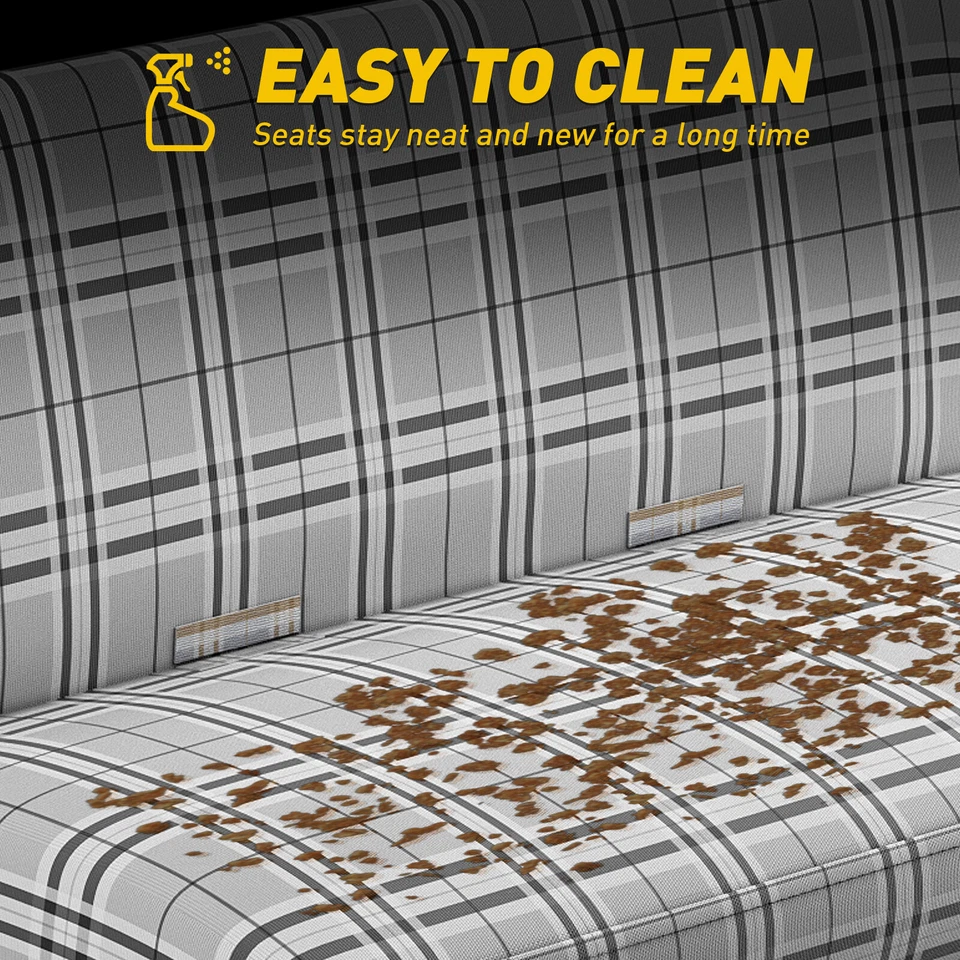 Cubierta de asiento de banco de sillín gris para camioneta Chevrolet Chevy K10 K20 K30 C10-30 Foto 4 de 4