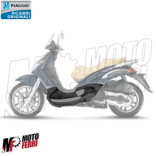 MF6697 Estribo Reposapiés Izquierda Gris Origen piaggio beverly 125 200 400 500 - Imagen 3 de 5