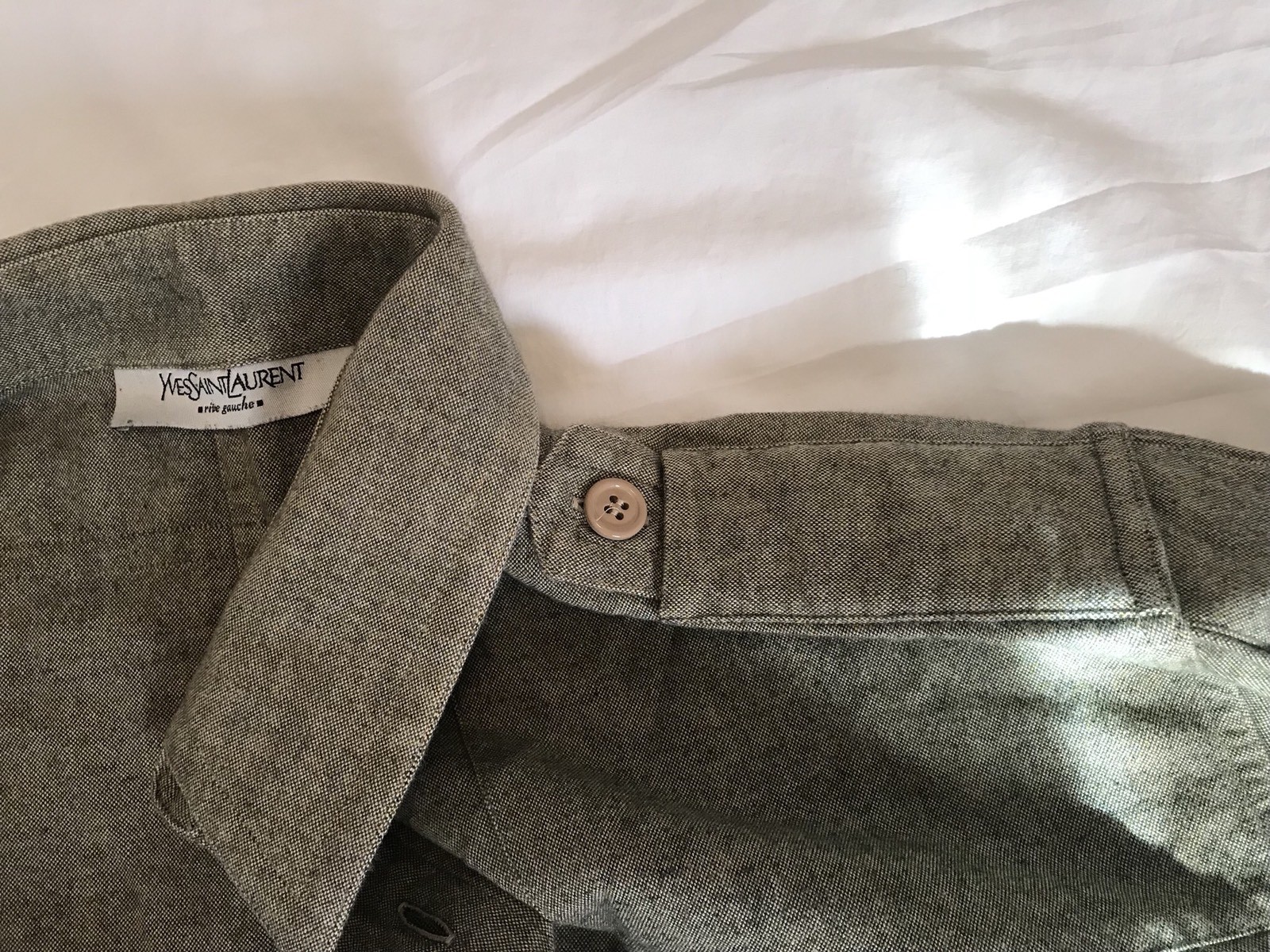 SAINT LAURENT • camicia ysl grigia xl camicia