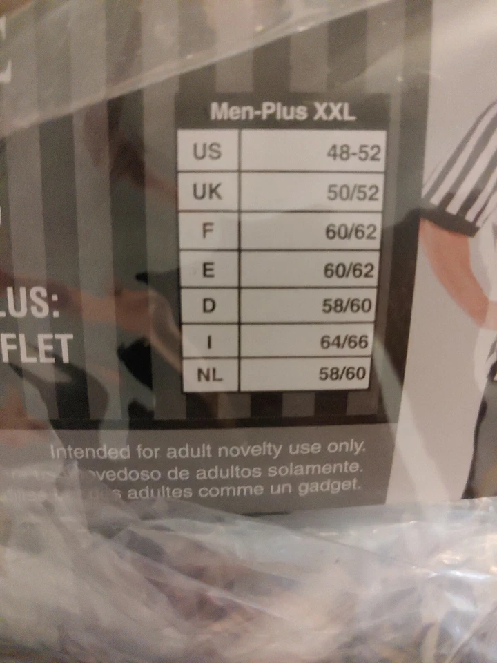 Kit de fantasia árbitro esportivo plus size #772 - Imagem 3 de 3