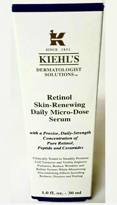 Kiehl's Retinol Skin Renewing Daily Micro Dose Serum, 1.0oz, NEW