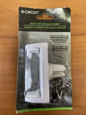 e-Circuit - Auto Cell Phone Holder - White- Fits Most Smart Phones