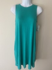 TIME & TRU PLUS SIZE XS (0-2)  SLEEVELESS KNIT DRESS WITH SIDE POCKETS NWT