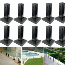 10 Pack Stainless Steel Glass Pool Fence Spigot Balustrade Railing Post Clamp