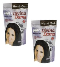 Hen  Gel Divina Dama Preto Medium 12 Pouch of 180gr each