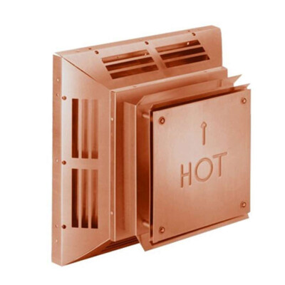 Bouchon De Terminaison Horizontal Carré En Cuivre 5 X 8 Pouces Pour Conduit DirectVent Pro - Référence 58DVA-HC-C - Neuf USA