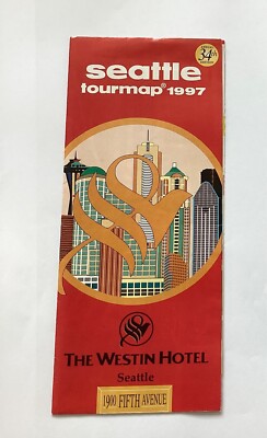 Seattle Washington 1997 Tourmap Map Brochure Guide N9