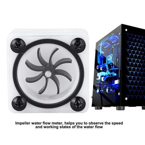 Mini 2/3 Ways G1/4 Thread 8 Impeller Flow Meter PC Water Liquid Cooling System - Afbeelding 2 van 17
