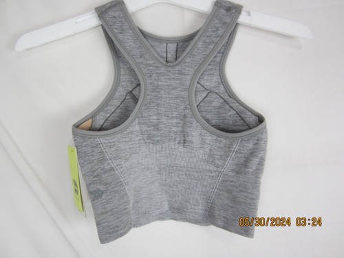 All In Motion Seamless High Neck Sports Bra Gray S - Picture 2 of 13