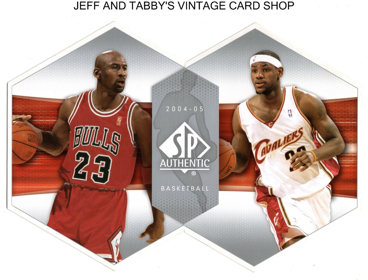 Michael Jordan & LeBron James 2004 05 SP Authentic TriFold Dealer
