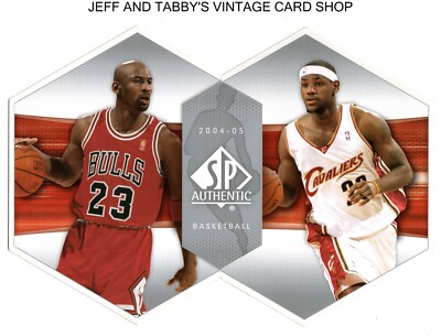 Michael Jordan & LeBron James 2004 05 SP Authentic TriFold Dealer