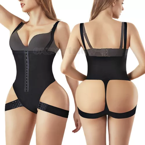 Shapewear Bodysuit Tangas Bauchkontrolle offene Büste nahtlos Damen Body Shaper USA - Bild 35 von 41