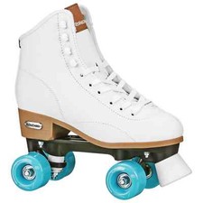 Womens Roller Skates Size 6 White Classic Freestyle Composite Boot Teens Adults
