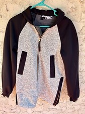 Lululemon Both Ways Bomber Atomic Flower Heathered White Reversible Jacket, Sz 6