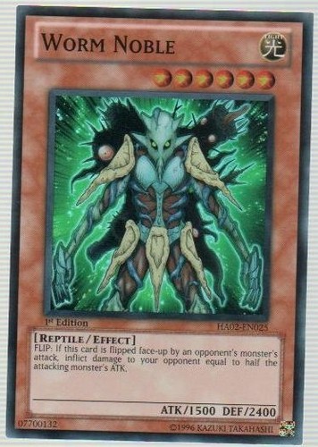 Worm Noble - HA02-EN025 - Super Rare - 1st Edition Near Mint