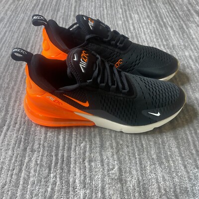 Nike Air Max 270 Size 11 Mens Black Total Orange Gum White Casual Shoes