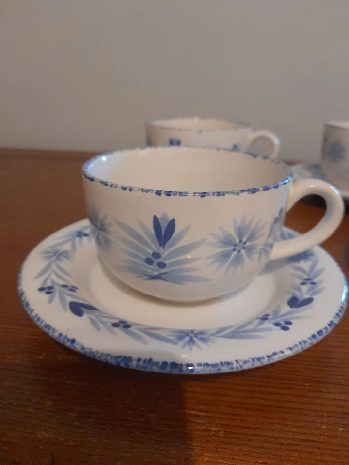 Marks & Spencer M&S Provence Cups & Saucers x 4 - Image 2 of 4