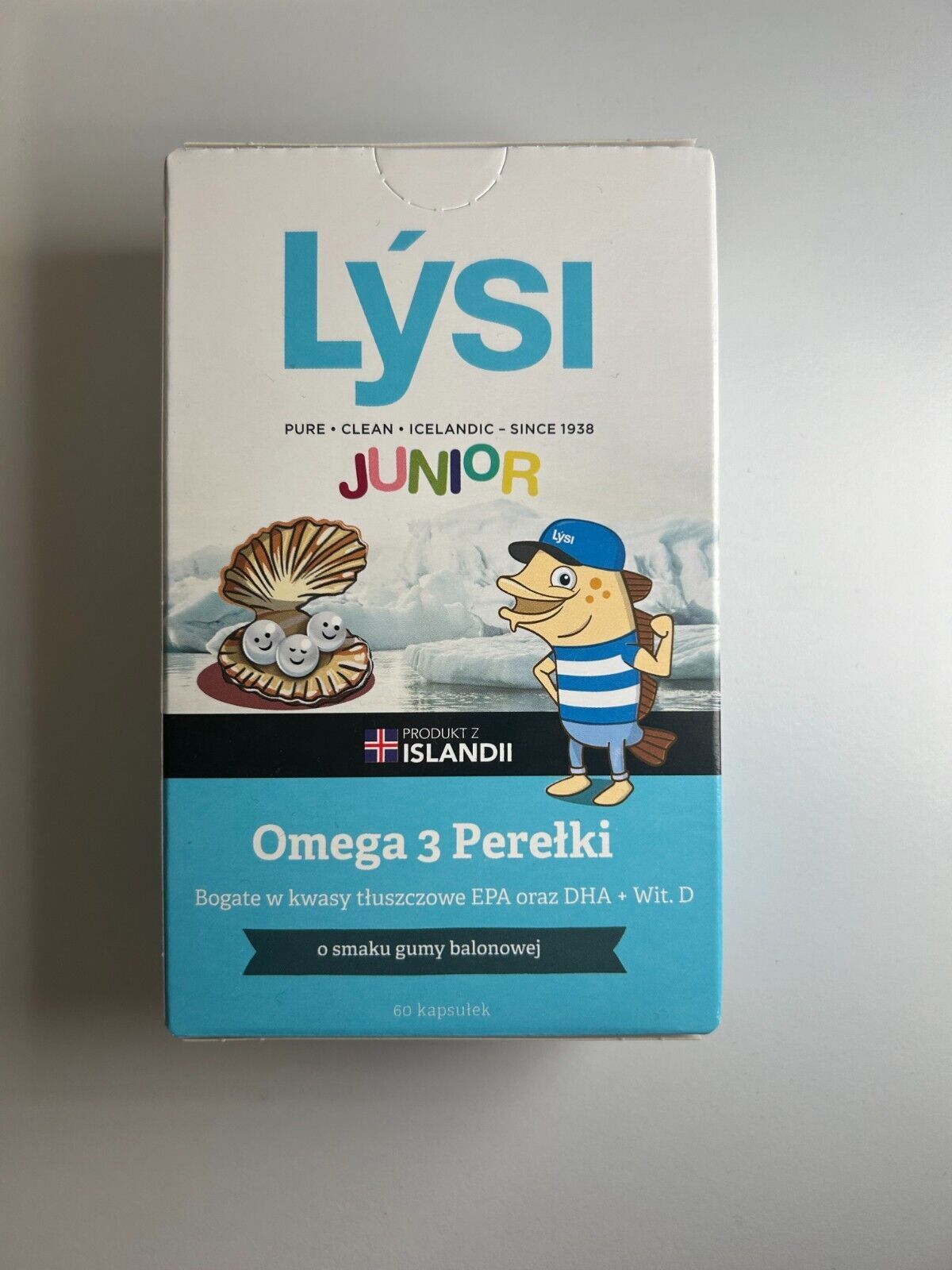 Lysi Junior Omega3 Bubble gum flavored 60 Pearls EPA&DHA Vitamin D3 eBay