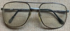 Vintage Luxottica Elliot Avant-Garde Eyeglasses Silver Taupelite Pilot Frame