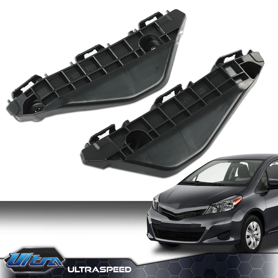 Fit For 2013-2016 Toyota Yaris Hatchback Front Bumper Retainer Bracket Pair Foto 3 de 4