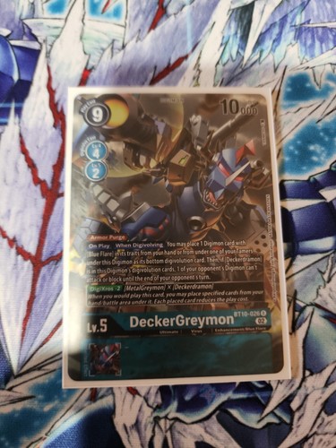 DeckerGreymon BT10 026 R ALT ART Xros Encounter Digimon Card Game TCG EBay