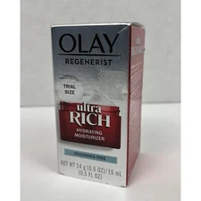 Olay Ultra Rich Hydrating Moisturizer Fragrance Free 0.5 oz Trial Size