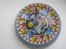 RARE vintage P & O souvenir glass PAPERWEIGHT 8cm diameter