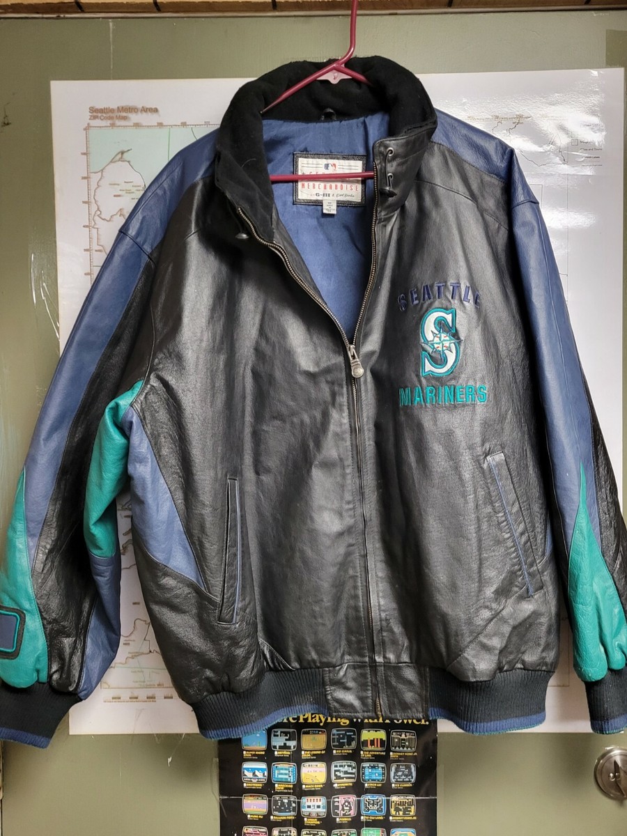 シアトルマリナーズ　G-III SPORTS MARINERS フードジャケット Seattle Mariners G-III Sports Carl Banks Men's Leather