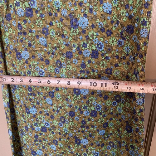 Abito vintage psichedelico stampa floreale prendisole anni 60 70 - Foto 7 di 11