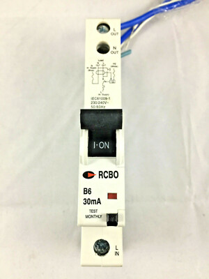 Switch Lewden 6//30//SP 6 AMP 30mA RCBO