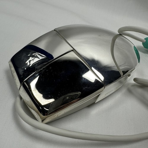 Wallace Silversmith Silver Plated 2-Button PS/2 Mouse MUO6P Blue Velvet Box 90s - Picture 3 of 10