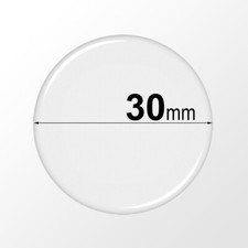 30mm Round Clear Epoxy Stickers - Self Adhesive Circle Resin Domes, Dots, Seals
