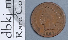 1889 Indian Head 1¢ Cent Penny - Good