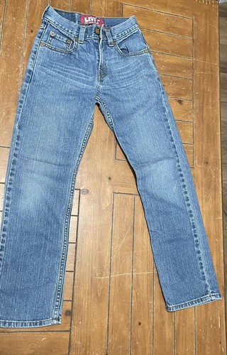 Levis Youth Boys 514 Slim Straight Med Wash Jeans Size 10 Slim 23x25 Denim - Picture 2 of 15