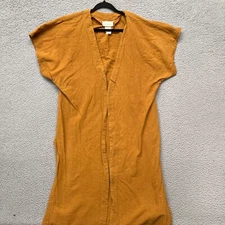 Duster Cardigan Women 16W Golden Yellow Lagenlook Boho Hippie Silhouettes