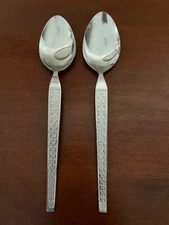 Vintage National Stainless KASHMIR Set of 2 Tablespoons Korea