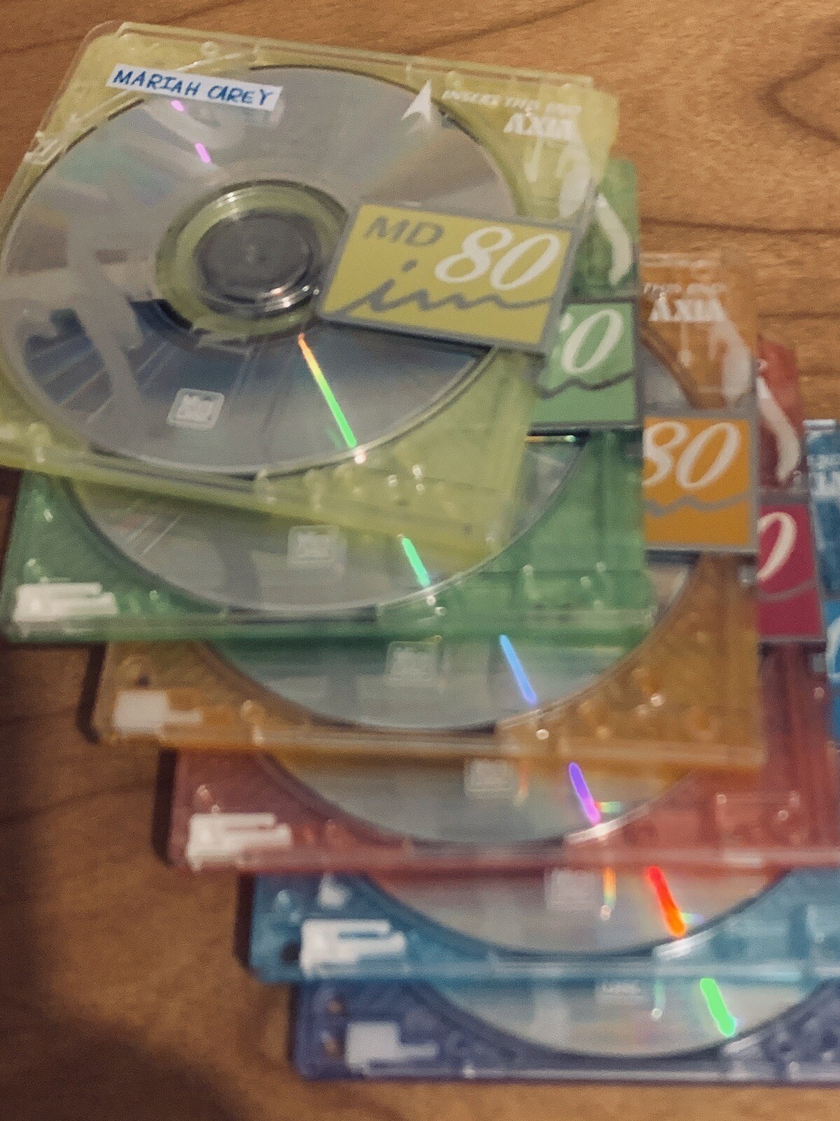 6 Axia Script Color Collection 80 minute MiniDiscs 6 colors. RARE** eBay