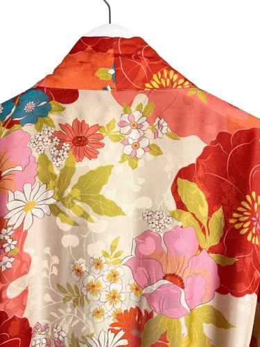 Spell & The Gypsy Size S/M Tyler Maxi Robe Chili Red Floral Beach Coverup Maxi - Bild 17 von 21
