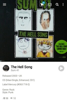 Sum 41 ~ Hell Song Explicit Demo Version CDS 2003 Hi-Tech AOR Melodic Soft Rock