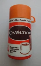 Vintage Aladdin Ovaltine Thermos - 1976 Montreal Olympics - Complete
