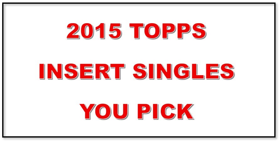 2015 Topps Free Agent 40 Singles - You Pick
