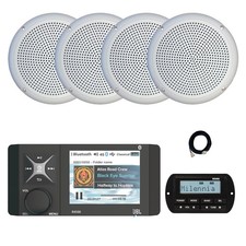JBL Marine Bluetooth AM/FM/WB Radio, Remote, Extension, 4x 5.25" Speaker