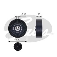 Gates Umlenk FüHrungsrolle Keilrippenriemen FüR Fiat Doblo Cargo 1.9 JTD T36006